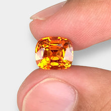Load image into Gallery viewer, Eye Clean 3.92 CT Excellent Cut Natural Orange Mandarin Garnet from Tanzania.