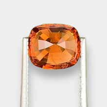 Load image into Gallery viewer, Eye Clean 3.92 CT Excellent Cut Natural Orange Mandarin Garnet from Tanzania.