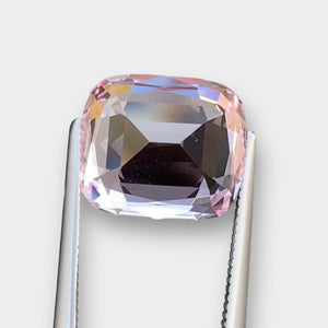 Flawless 5.83 CT Excellent Cushion Cut Natural Pink Morganite Gemstone from Nigeria.