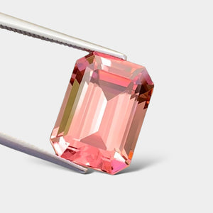 Flawless 9.80 CT Excellent CT Natural Peach 🍑 Color Tourmaline Gemstone from Afghanistan.