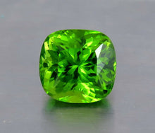 Load image into Gallery viewer, IF 10.50 Carat Green Cushion Shape Natural Peridot from Supat Mine Pakistan.