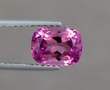 Load image into Gallery viewer, Flawless 2.26 Carats Natural Pink Cushion Shape Tourmaline Gemstone from Afghanistan.