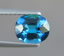 Load image into Gallery viewer, Flawless 1.0 CT Excellent Cut Natural Top Sapphire Blue Tourmaline Gemstone from Afghanistan.