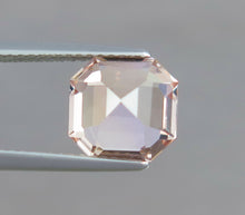 Load image into Gallery viewer, Flawless 3.55 CT Excellent Asscher Cut Natural Peachy Pink Natural Imperial Topaz from Katlang Mine Pakistan.