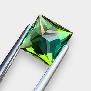 Flawless 2.0 CT Excellent Princess Cut Natural Tourmaline Gemstone from Afghanistan.