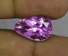 Load image into Gallery viewer, Flawless 19.16 CT Pear Shape Natural Pink Kunzite from Afghanistan.