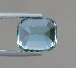 VVS 1.80 Carats Natural Sky Blue Excellent Cut Tourmaline Gemstone from Afghanistan.