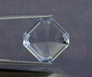 Flawless 15.10 Carats Natural Excellent Asscher Cut Aquamarine Gemstone.