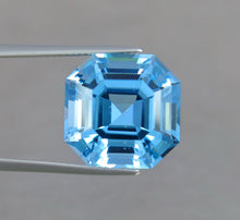 Load image into Gallery viewer, Flawless 20.95 Carats Excellent Asscher Cut Swiss Blue Topaz.