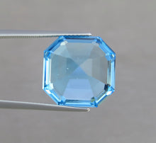 Load image into Gallery viewer, Flawless 20.95 Carats Excellent Asscher Cut Swiss Blue Topaz.