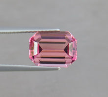 Load image into Gallery viewer, Flawless 3.55 CT Excellent Emerald Cut Natural Pink Tourmaline Gemstone from Afghanistan.