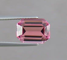 Load image into Gallery viewer, Flawless 3.55 CT Excellent Emerald Cut Natural Pink Tourmaline Gemstone from Afghanistan.