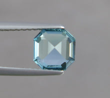 Load image into Gallery viewer, Flawless 1.30 CT Excellent Asscher Cut Top Sky Blue Natural Tourmaline Gemstone from Afghanistan.