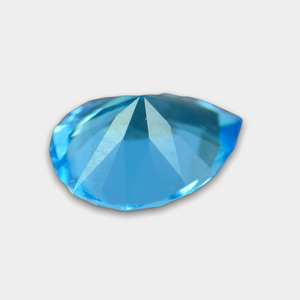 Flawless 7.73 CT Excellent Pear Cut Natural Swiss Blue Topaz From Africa.
