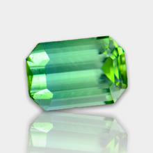 Load image into Gallery viewer, Eye Clean 3.24 CT Excellent Emerald Cut Natural Green Tourmaline Gemstone from Afghanistan.