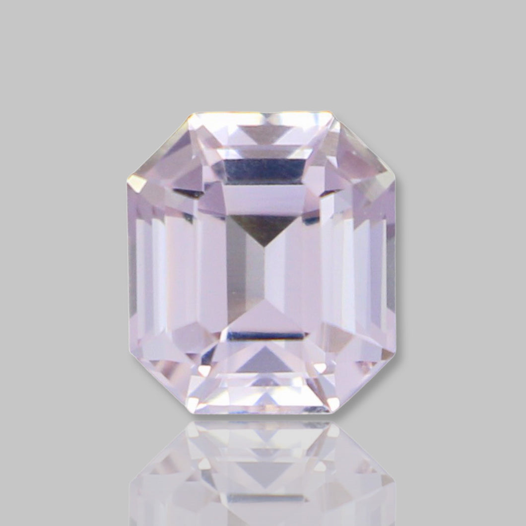 Flawless 1.84 CT Excellent Long Asscher Natural Morganite from Nigeria.