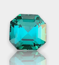 Load image into Gallery viewer, Flawless 1.50 CT Excellent Asscher Cut Natural Teal Blue Tourmaline Gemstone from Afghanistan.