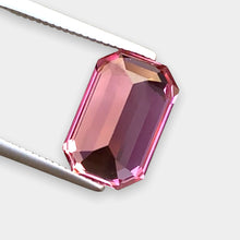 Load image into Gallery viewer, Flawless 3.85 CT Excellent Emerald Cut Natural Pink Tourmaline Gemstone from Afghanistan.