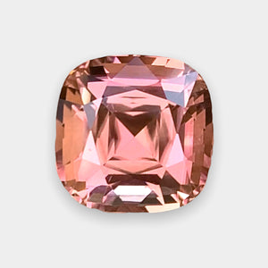 Flawless 10.25 CT Excellent Step Cushion Natural Peach 🍑 Color Tourmaline Gemstone from Afghanistan.